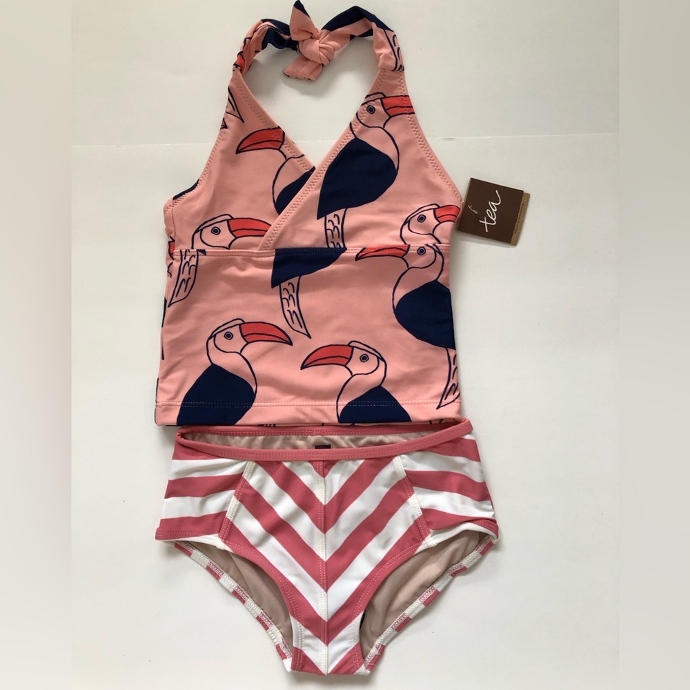 NWT Tea collection Halter Top Swim Set